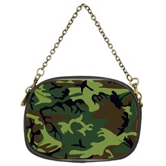 Forest Camo Pattern, Army Themed Design, Soldier Chain Purse (one Side) by Casemiro