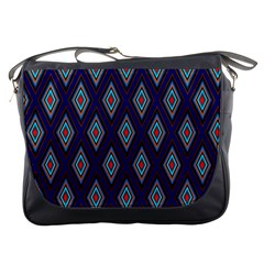 Colorful Diamonds Pattern3 Messenger Bag by bloomingvinedesign