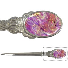 Marbling Abstract Layers Letter Opener by kaleidomarblingart