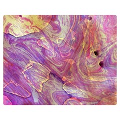 Marbling Abstract Layers Double Sided Flano Blanket (medium)  by kaleidomarblingart