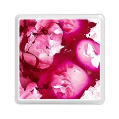 Peonie On Marbling Patterns Memory Card Reader (square) by kaleidomarblingart