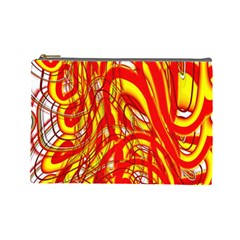 Fire On The Sun Cosmetic Bag (large) by ScottFreeArt