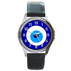 Evil Eye Round Metal Watch by abbeyz71