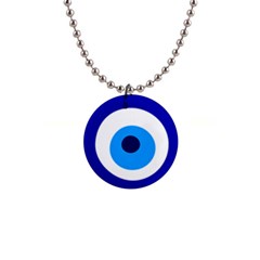 Evil Eye 1  Button Necklace by abbeyz71