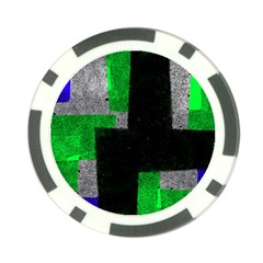 Abstract Tiles Poker Chip Card Guard by essentialimage