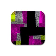 Abstract Tiles Rubber Square Coaster (4 Pack)  by essentialimage