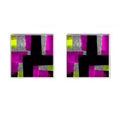 Abstract Tiles Cufflinks (square) by essentialimage