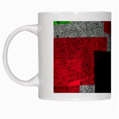 Abstract Tiles White Mugs by essentialimage