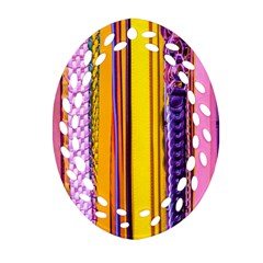 Fashion Belts Oval Filigree Ornament (two Sides)