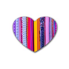 Fashion Belts Rubber Coaster (heart) 