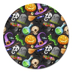 Halloween Magnet 5  (round) by Angelandspot