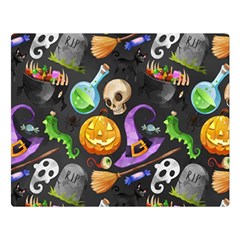 Halloween Double Sided Flano Blanket (large)  by Angelandspot