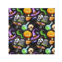 Halloween Small Satin Scarf (square) by Angelandspot