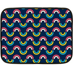 Geo Rainbow Stroke Fleece Blanket (Mini)