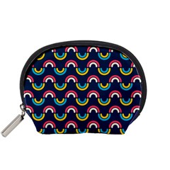 Geo Rainbow Stroke Accessory Pouch (small) by tmsartbazaar