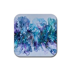 Sea Anemone Rubber Coaster (square)  by CKArtCreations