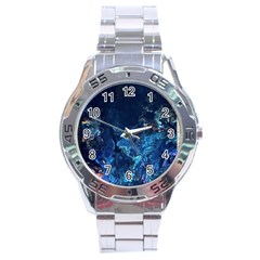  Coral Reef Stainless Steel Analogue Watch