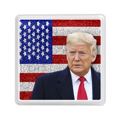 Trump President Sticker Design Memory Card Reader (square) by dflcprintsclothing