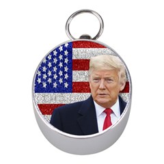 Trump President Sticker Design Mini Silver Compasses by dflcprintsclothing