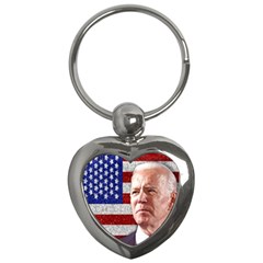 Biden President Sticker Design Key Chain (heart) by dflcprintsclothing