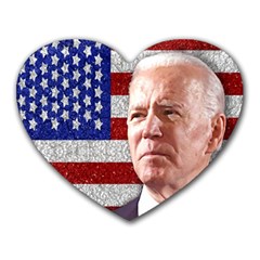 Biden President Sticker Design Heart Mousepads by dflcprintsclothing