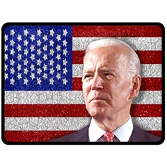 Biden President Sticker Design Double Sided Fleece Blanket (large)  by dflcprintsclothing