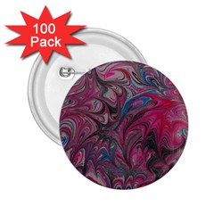 Marbling Ornate 2 25  Buttons (100 Pack) 