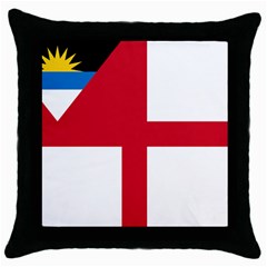 Naval Ensign Of Antigua & Barbuda Throw Pillow Case (black) by abbeyz71