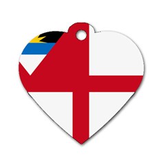 Naval Ensign Of Antigua & Barbuda Dog Tag Heart (two Sides) by abbeyz71