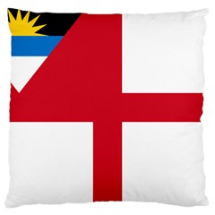 Naval Ensign Of Antigua & Barbuda Large Cushion Case (two Sides) by abbeyz71