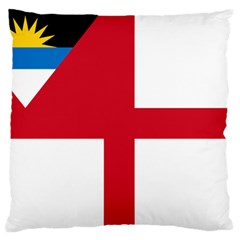 Naval Ensign Of Antigua & Barbuda Large Flano Cushion Case (two Sides) by abbeyz71