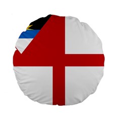 Naval Ensign Of Antigua & Barbuda Standard 15  Premium Flano Round Cushions by abbeyz71