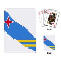 Flag Map Of Aruba Playing Cards Single Design (rectangle) by abbeyz71