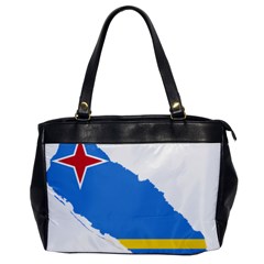 Flag Map Of Aruba Oversize Office Handbag by abbeyz71