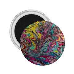 Abstract Marbling 2 25  Magnets by kaleidomarblingart