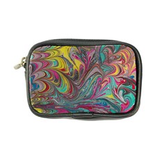 Abstract Marbling Coin Purse by kaleidomarblingart