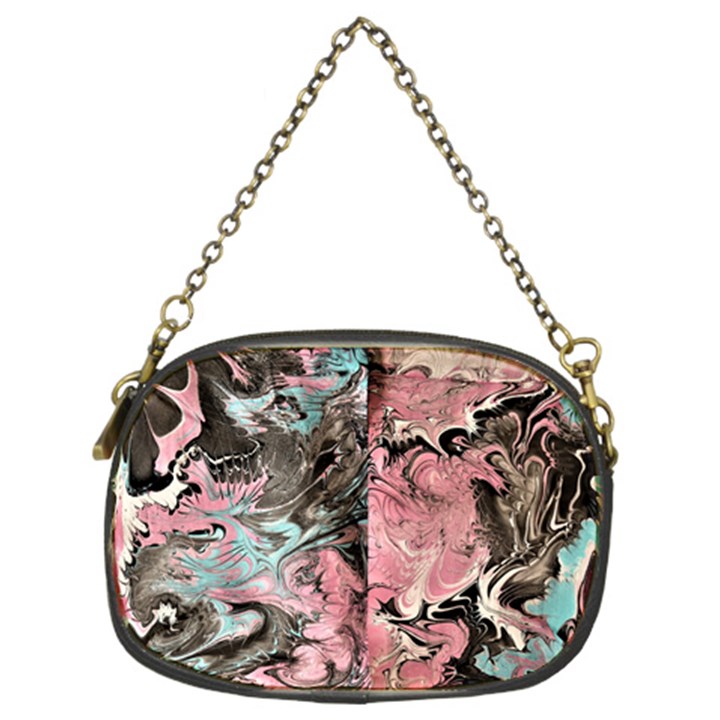 Marbling Collage Chain Purse (Two Sides)