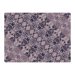 Violet Textured Mosaic Ornate Print Double Sided Flano Blanket (mini)  by dflcprintsclothing