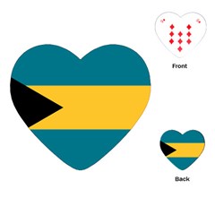 Flag Of The Bahamas Playing Cards Single Design (heart) by abbeyz71