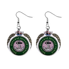 Emblem Of Bahamas Defence Force  Mini Button Earrings by abbeyz71