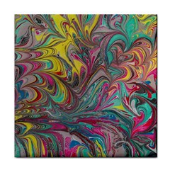 Abstract Marbling Swirls Face Towel by kaleidomarblingart