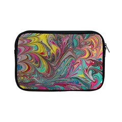 Abstract Marbling Swirls Apple Ipad Mini Zipper Cases by kaleidomarblingart