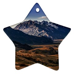 Mountain Patagonian Landscape, Santa Cruz, Argentina Ornament (star) by dflcprintsclothing