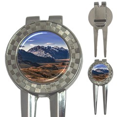 Mountain Patagonian Landscape, Santa Cruz, Argentina 3-in-1 Golf Divots by dflcprintsclothing