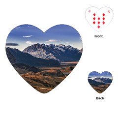 Mountain Patagonian Landscape, Santa Cruz, Argentina Playing Cards Single Design (heart) by dflcprintsclothing