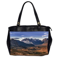 Mountain Patagonian Landscape, Santa Cruz, Argentina Oversize Office Handbag (2 Sides) by dflcprintsclothing