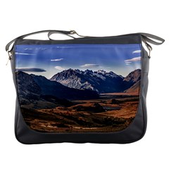 Mountain Patagonian Landscape, Santa Cruz, Argentina Messenger Bag by dflcprintsclothing