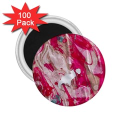 Magenta On Pink 2 25  Magnets (100 Pack)  by kaleidomarblingart