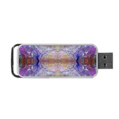 Amethyst Marbling Portable Usb Flash (two Sides) by kaleidomarblingart