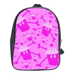 Cupycakespink School Bag (large) by DayDreamersBoutique